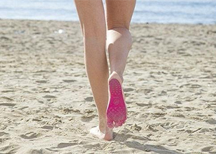 Nakefit sticky on soles beach shoes